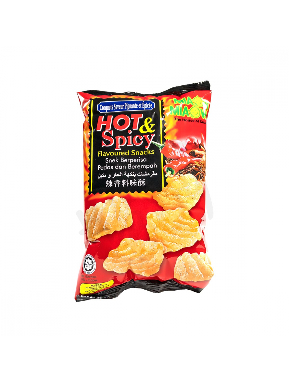 Miaow Miaow Hot and Spicy Chips 50 Gm