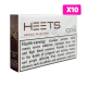 Heets Bronze Selection Refill 20 Sticks Cigarette X10